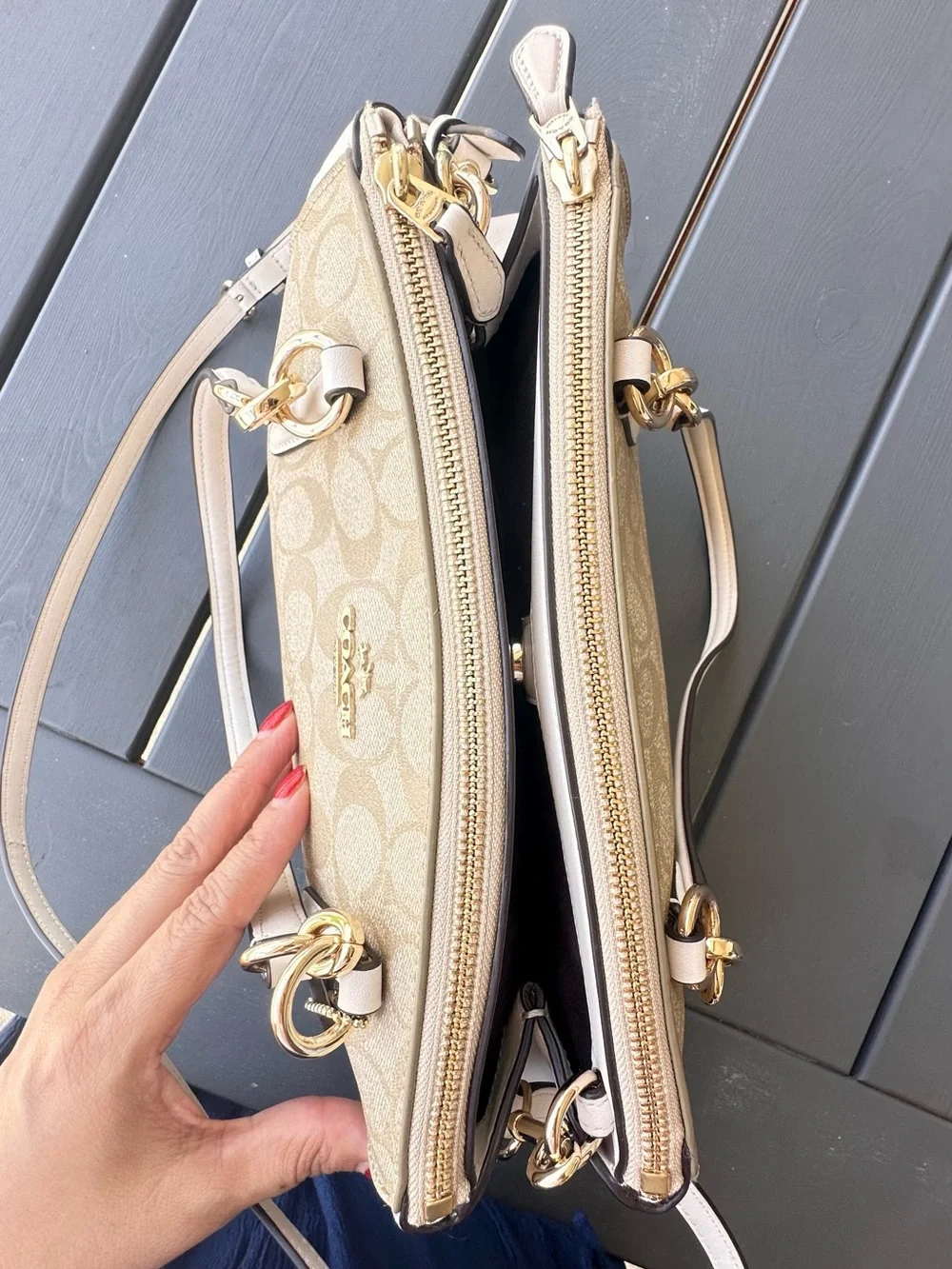 Coach Shoulder Bag F58291 White